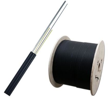 Alambre de descenso de la fibra óptica del solo modo de 2 bases para FTTH