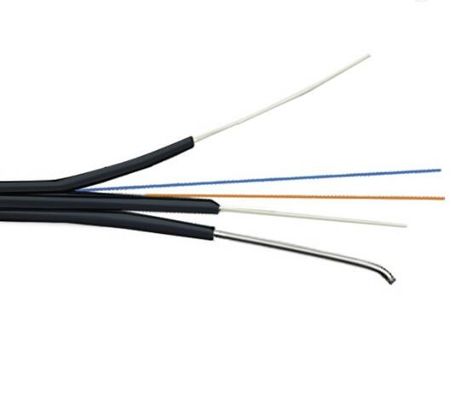 Mensajero Fiber Optic Cable de G657A FTTH con la chaqueta de LSZH
