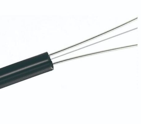 Cable de descenso de fibra óptica de la base FTTH de la chaqueta de PVC de G.652D G.657A LSZH 2