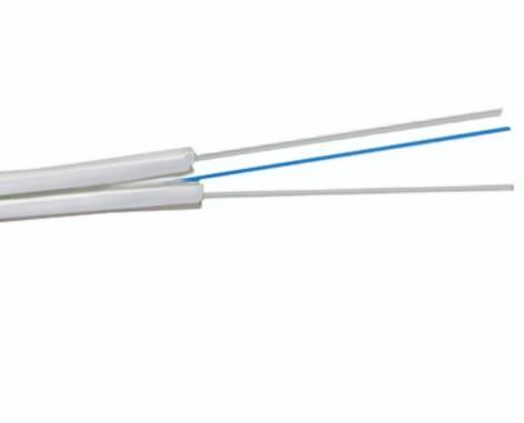 Cable de descenso de fibra óptica de la base FTTH de la chaqueta de PVC de G.652D G.657A LSZH 2