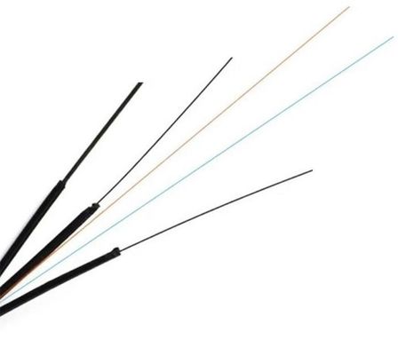 Cable de fribra óptica plano bajo de la envoltura FTTH de la fricción LSZH con el mensajero de caída
