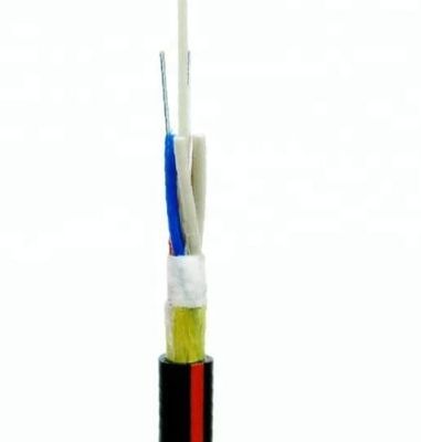 Cable de fribra óptica al aire libre de la base ADSS OFC del solo modo 24