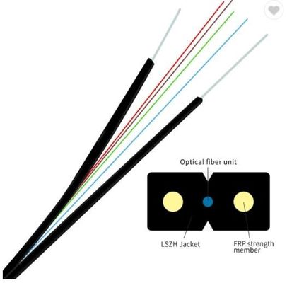 Cable unimodal de la fibra de la chaqueta al aire libre del HDPE para FTTH