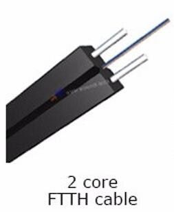 1 cable de descenso al aire libre interior de la base FTTH G657A1 G657A2 G652D