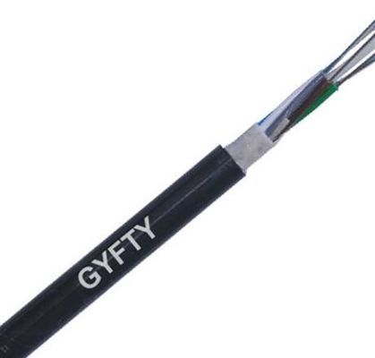 24 48 quitan el corazón al cable al aire libre de la fibra de GYFTY con el miembro de fuerza de FRP