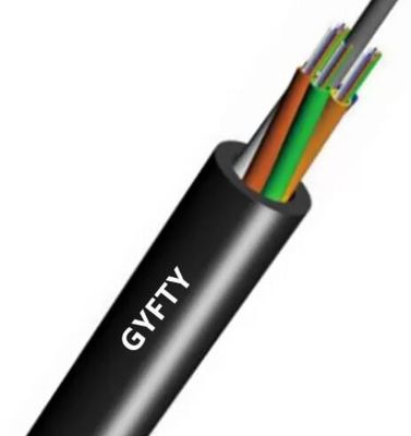 24 48 quitan el corazón al cable al aire libre de la fibra de GYFTY con el miembro de fuerza de FRP