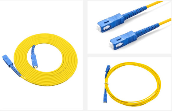 Cordón de remiendo óptico acorazado 0.9m m del metal flexible de FTTH con el conector del SC/del LC/de FC