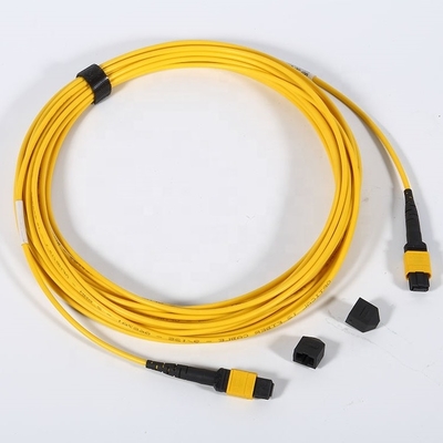 El remiendo de la fibra óptica de MPO MTP telegrafía la chaqueta de PVC de la pérdida de inserción 0.5dB 12/24 corazones