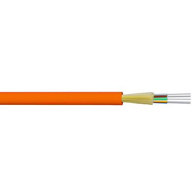 Base interior GJFJV del cable de fribra óptica 24 del almacenador intermediario apretado de FTTH para la antena y el conducto