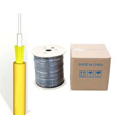 Base interior GJFJV del cable de fribra óptica 24 del almacenador intermediario apretado de FTTH para la antena y el conducto