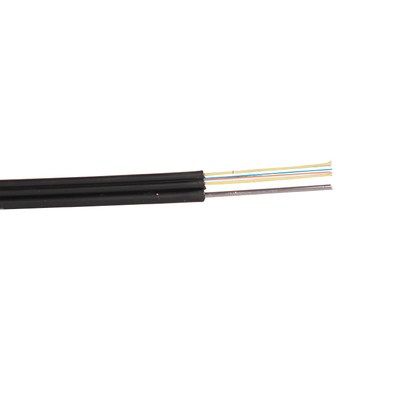 Base plana del cable de descenso del alambre de metal OM3 FTTH 2 para la telecomunicación