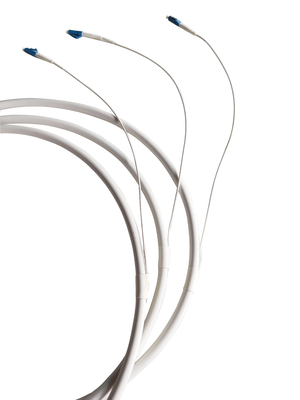 Cable de fribra óptica dieléctrico interior, 24 72 cables de fribra óptica de la base FTTH