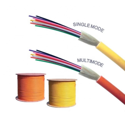 Envoltura con varios modos de funcionamiento del PVC/de LSZH del cable de fribra óptica 10m m del almacenador intermediario apretado a una cara de GJFJV