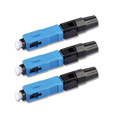 Conector rápido de la fibra óptica del SC APC UPC para la terminación del campo del cable de descenso de FTTH