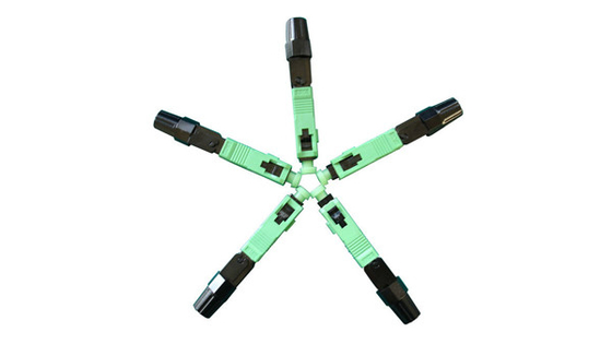 Conector rápido de la fibra óptica del SC APC UPC para la terminación del campo del cable de descenso de FTTH
