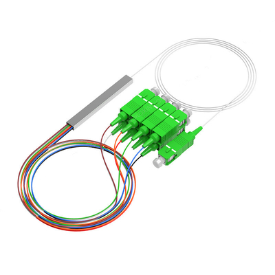 SC APC UPC 1 x divisor Mini Tube Type Splitter del SC del divisor del PLC de la fibra óptica 8