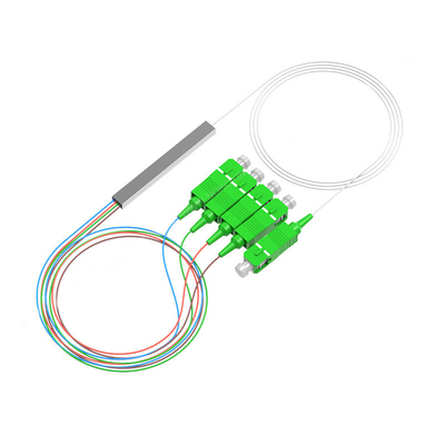 SC APC UPC 1 x divisor Mini Tube Type Splitter del SC del divisor del PLC de la fibra óptica 8