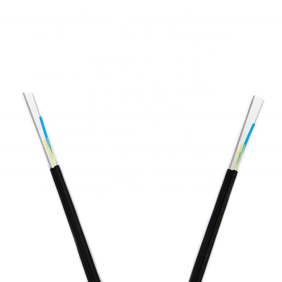 Ftth aéreo al aire libre 24 fibra del cable óptico de 12 bases autosuficiente